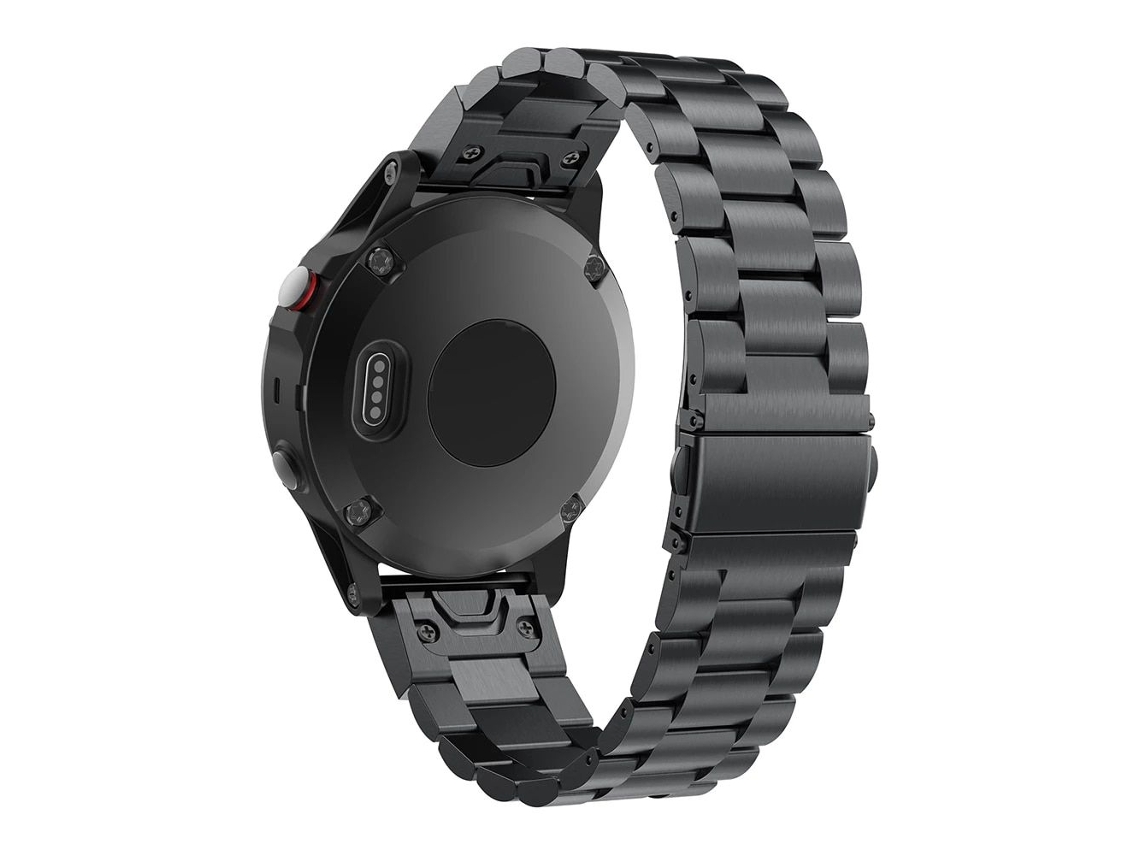 Bracelete Aço Ajustável para Amazfit T-Rex 2 Preto