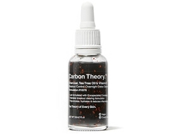 CARBON THEORY Charcoal Tea Tree Oil & Vitamin e Breakout Control Overnight Detox Serum Noční Detoxikační Sérum 30Ml