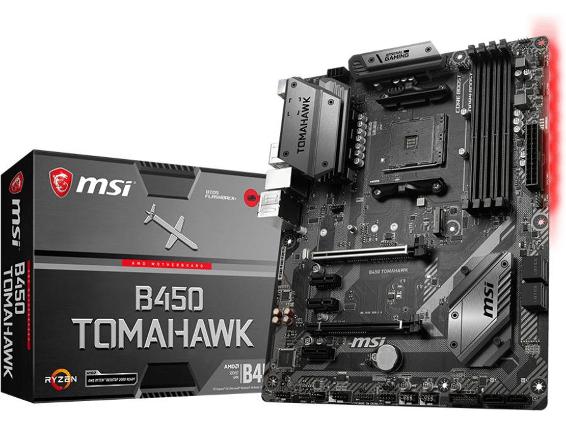 Motherboard MSI B450 TOMAHAWK (Socket AM4 - AMD B450 - ATX)