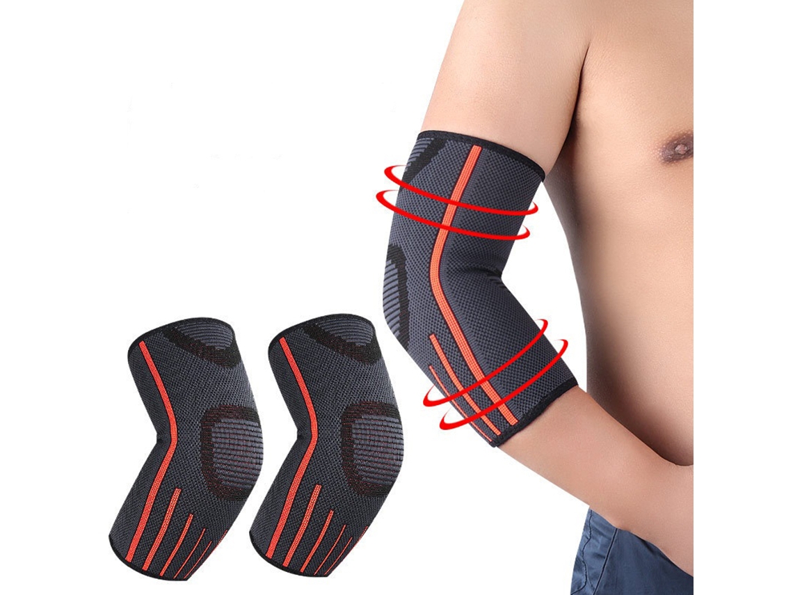 Colete elástico de cotovelo para esportes, tênis, musculação, corrida, ciclismo, apoio, knit
