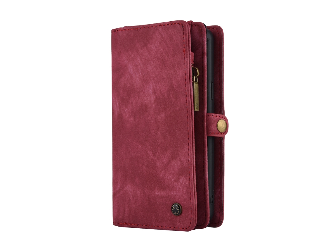 Capa LAXISCREED Samsung Galaxy S9 Plus Couro Vermelho
