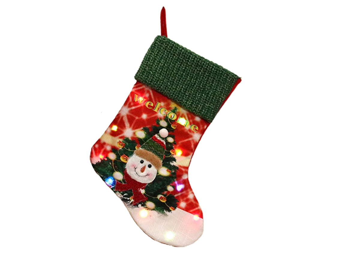 Laxiscreed A2/snowman Sock 35x26cm Com Punho De 18cm Para Decoração E Aquecimento