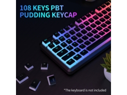 Teclado LAXISCREED Pbt Pudding Branco