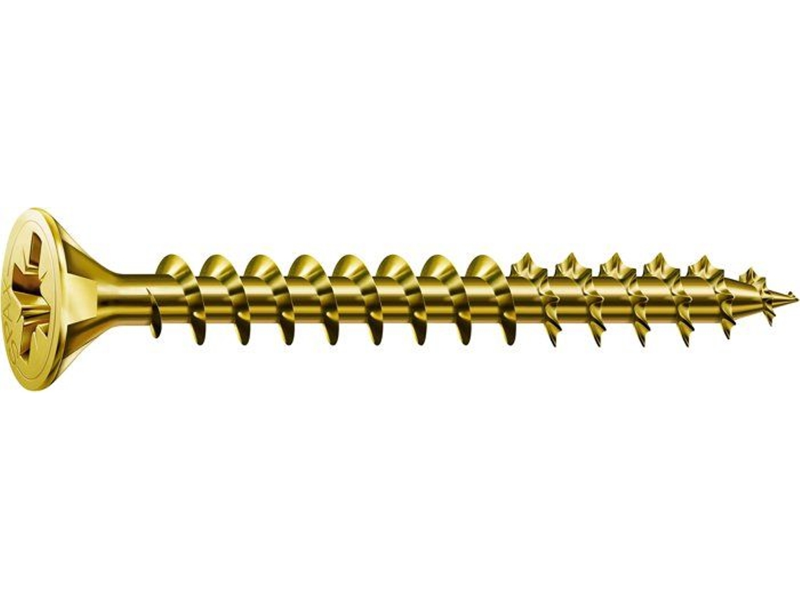 Parafuso para Aglomerado com Cabeça Escareada Bicromada. -X200 -3X30Mm SPAX