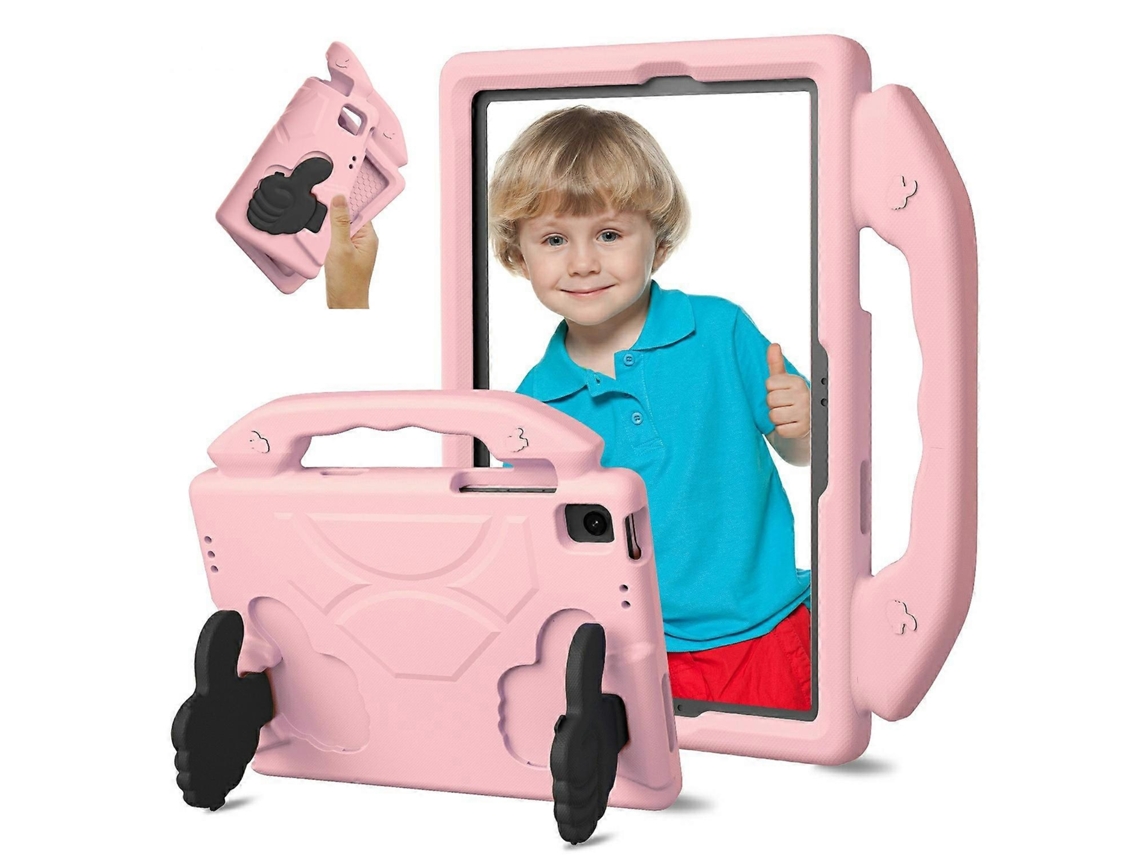 Capa Infantil Eva Com Suporte E Alça Para Samsung Galaxy Tab A9, Rosa Elysve