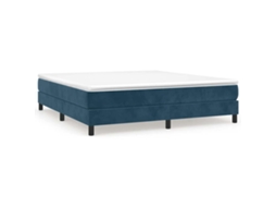 Box Spring Bed Frame, Box Spring Bed Frames Vidaxl Azul Veludo (160 X 200 Cm)