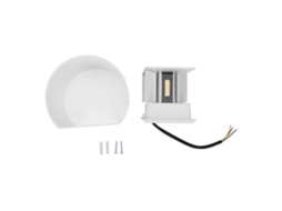 Lâmpada de Parede LED externa 12w IP65 alumínio branco luz quente | S/MARCA
