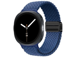 Pulseira De Nylon Trançado Com Fecho Magnético Em Formato De Laço Para Samsung Galaxy Watch8 / Watch8 Classic