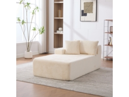 Bege: Sofá Modular Chenille 30d, Antiderrapante, Para Sala