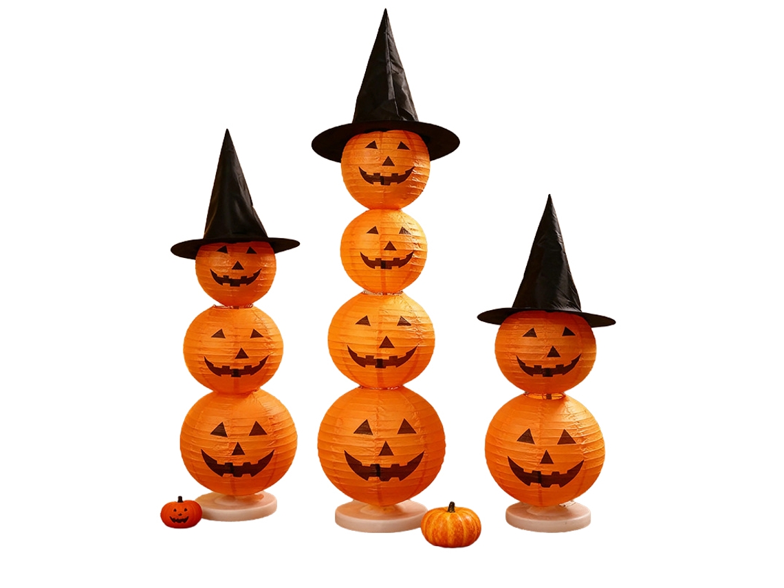 Laxiscreed Lanterna De Papel Para Decoração De Halloween E Cenários Infantís