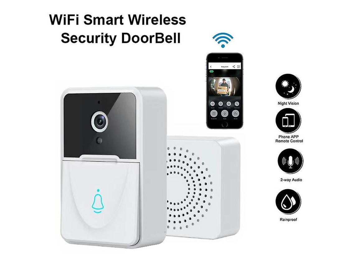 Campainha De Vídeo Inteligente Sem Fio Com Wi Fi, Câmera, Chamada, Interfone, Segurança Slowmoose