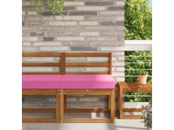 Vidaxl Almofada Para Sofá Externo Rosa 60 X 60 X 8 Cm Poliéster