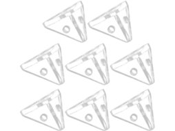 Cantoneiras De Acrílico Transparente Para Vitrines, Conector Triangular De Ângulo Reto, 8 Peças Para Caixas De Exibição