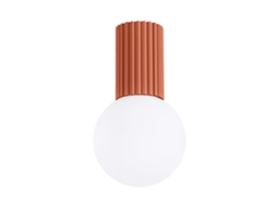 Sollux Sl.1728 Halo Lámpara De Techo Rojo Ocra Ip44