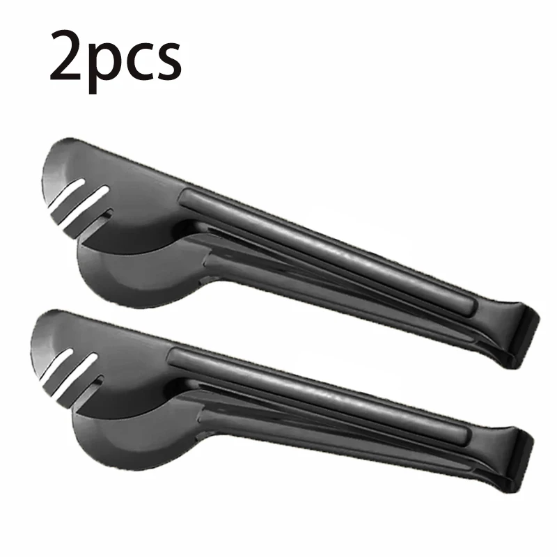 (2 Pretos) Clipes Semicirculares De Aço Inoxidável, Essenciais Para Hotéis, Cozinhas E Férias.