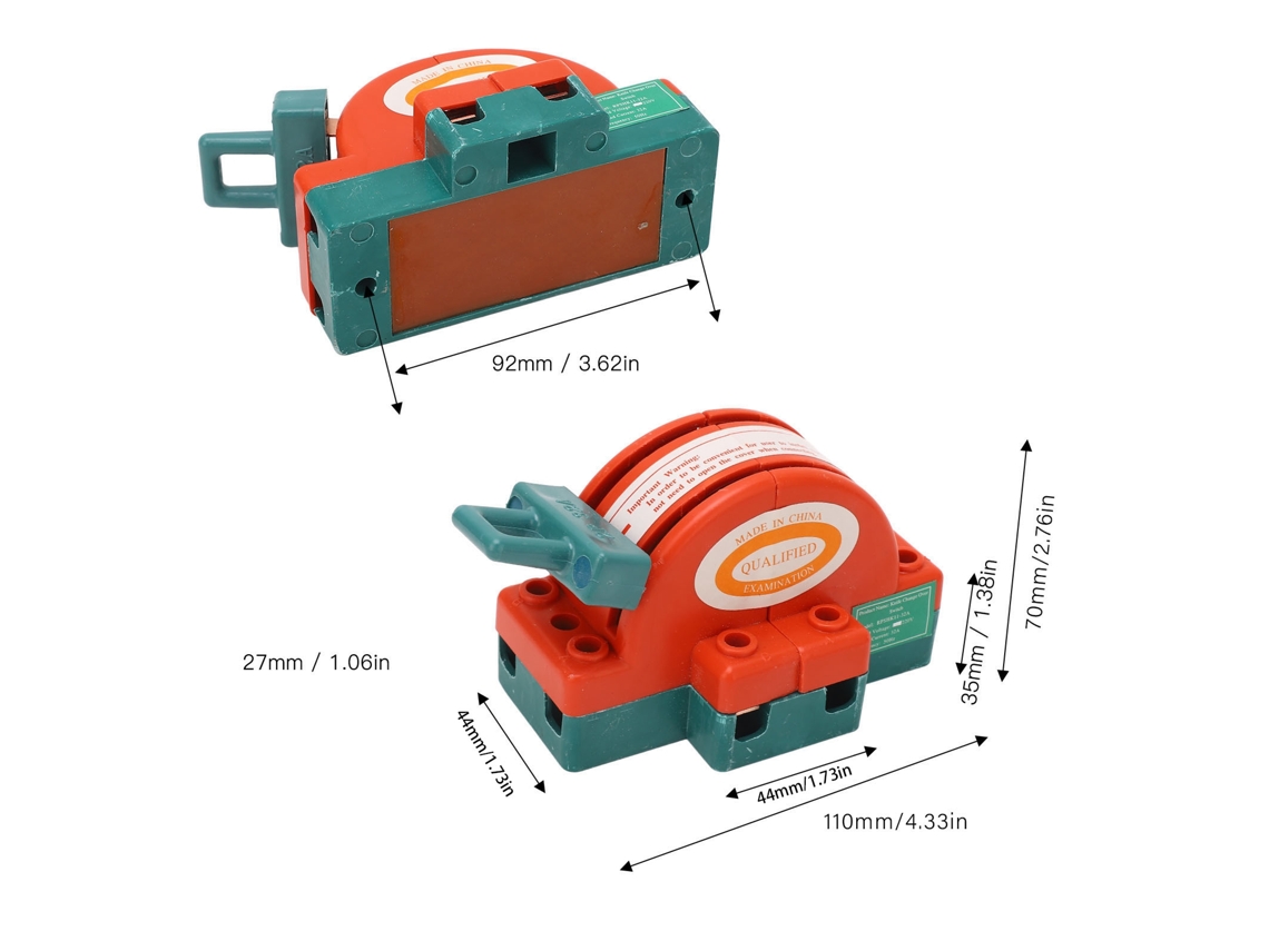 Chave Seccionadora Dpdt De 2 Polos, Comutador Duplo, Inversão De Energia, 220v Ac, 32a