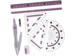 Kit De Desenho Ganazono Para Estudantes, Régua Triangular De Plástico