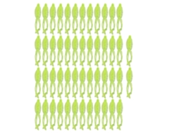Soft Bait Lure (multi-tail Bait, Simulated Fish Attractor) Artificial Bait Imitation Lure Transparent Yellow Packaging