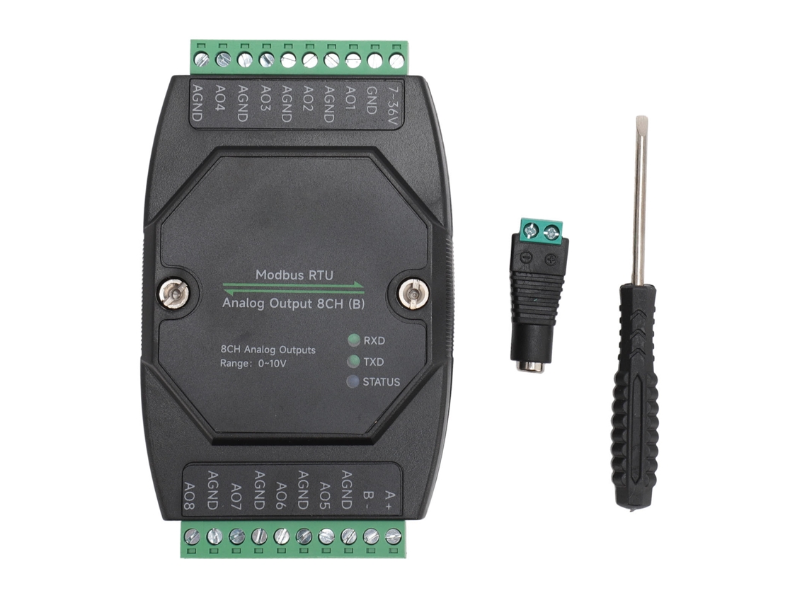 Módulo Conversor Da 8 Canais 12 Bit Rs485 Rtu
