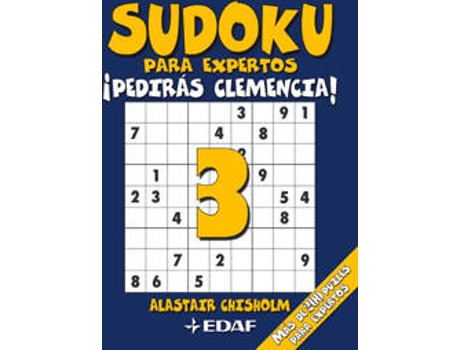 Livro Sudoku Para Expertos-Ipediras Clemencia! de Alastair Chisholm (Inglês)