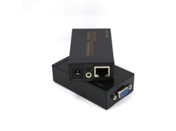 Adaptador Repetidor Extensor de Sinal Vga Sobre Cabo de Rede Rj45 Cat6 100M Plugue dos Eua