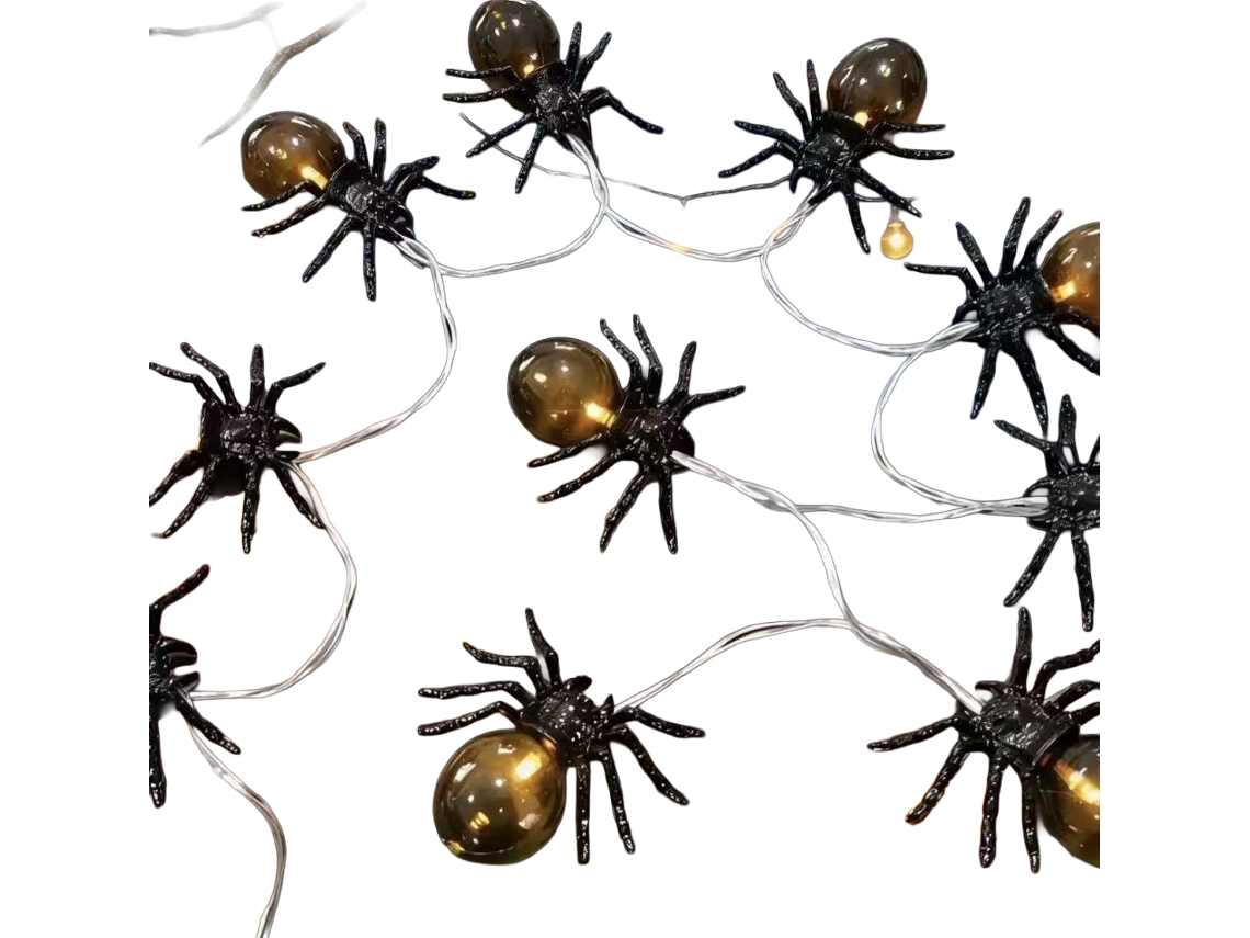 Laxiscreed - Castiçal De Halloween Com Abóbora Luminosa E Luzes De 1,5m Para Decoração De Espaços Comerciais E Quartos Infantis