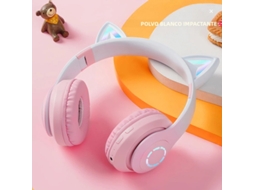 (lxb Rosa) Fones De Ouvido Hifi Sem Fio Bluetooth Com Microfone E Entrada Tf/aux