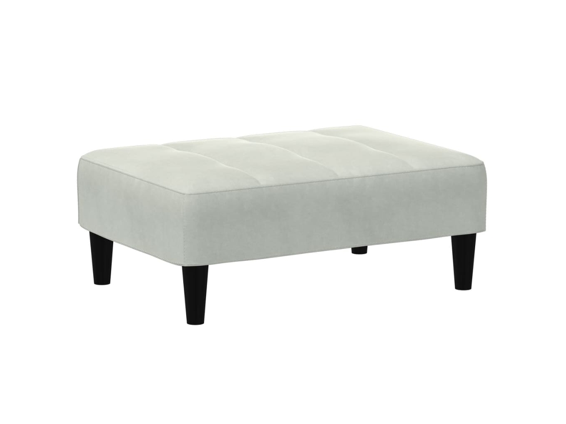 Footstool, Footstools Vidaxl Cinzeto Veludo (n/a)