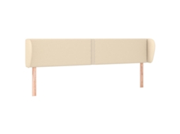 Cabeceira de Cama com Abas Tecido Creme MAISON EXCLUSIVE (183x23x78 cm)