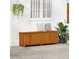 Vidaxl Caixa De Arrumação P/ Jardim 175x50x58 Cm Madeira Acácia Maciça