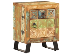 Vidaxl Mesa De Cabeceira 40x30x50 Cm Madeira Recuperada Maciça
