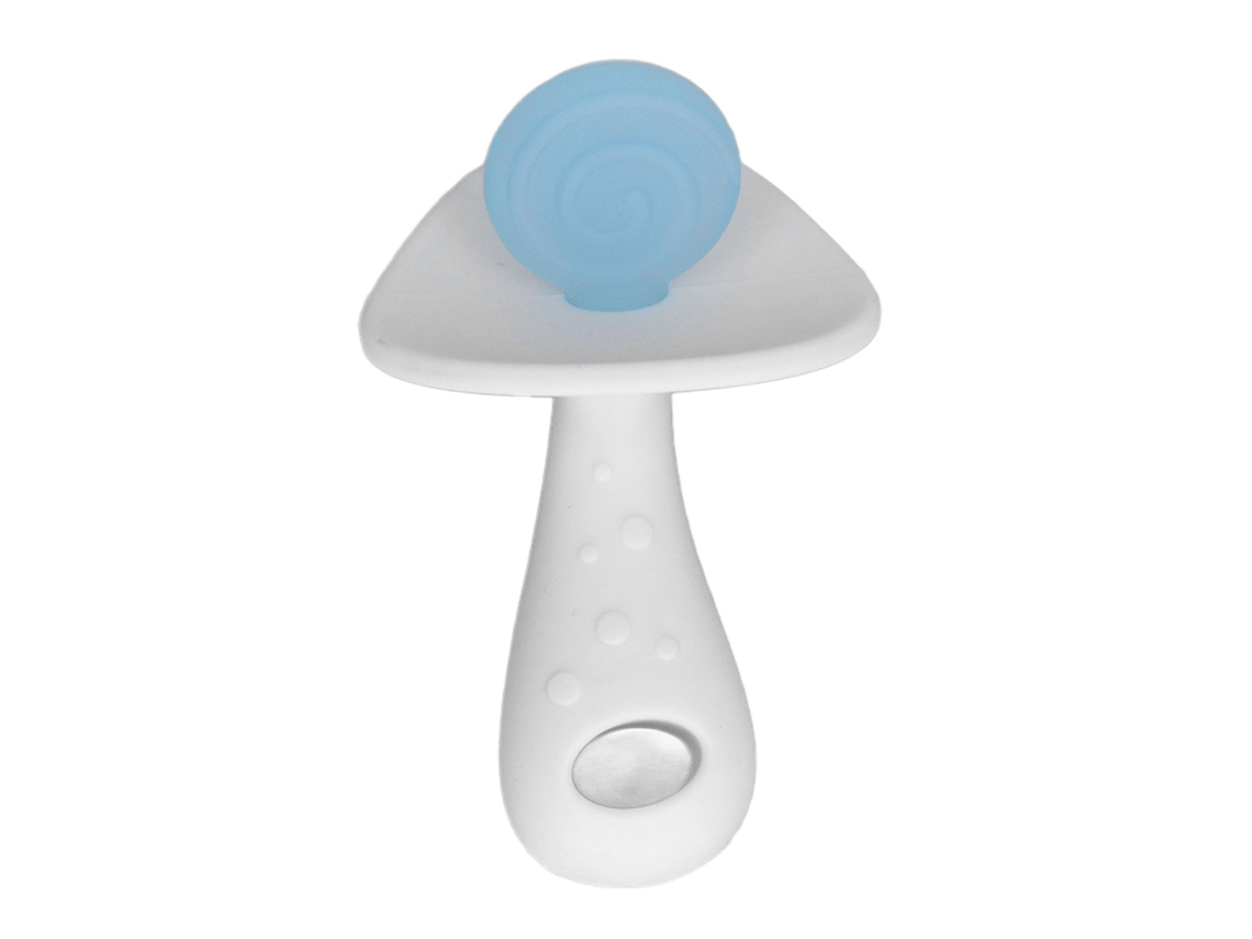 Mali bastão de Chupeta Silicone para Bebê em Forma de Doce Azul Branco para 6 12 Meses