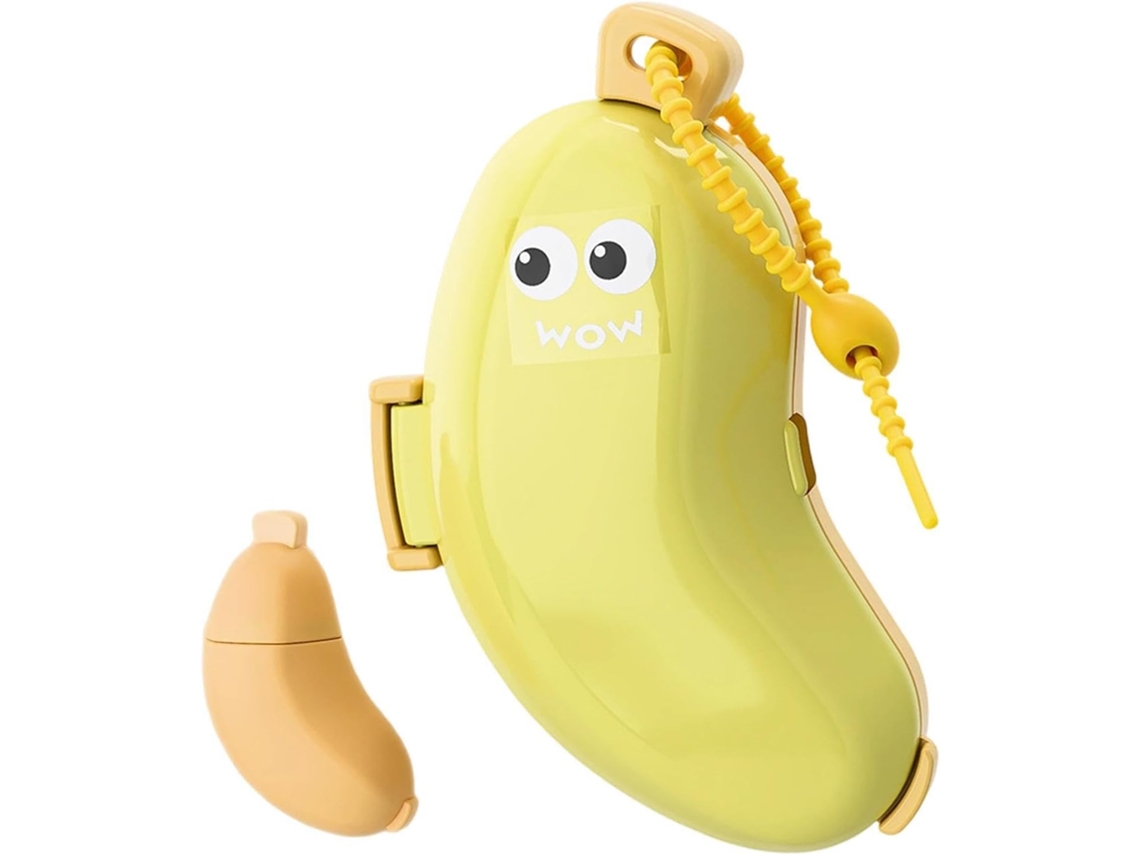 Porta-escova De Dentes De Viagem, Estojo Em Formato De Banana, Pasta De Dentes Portátil