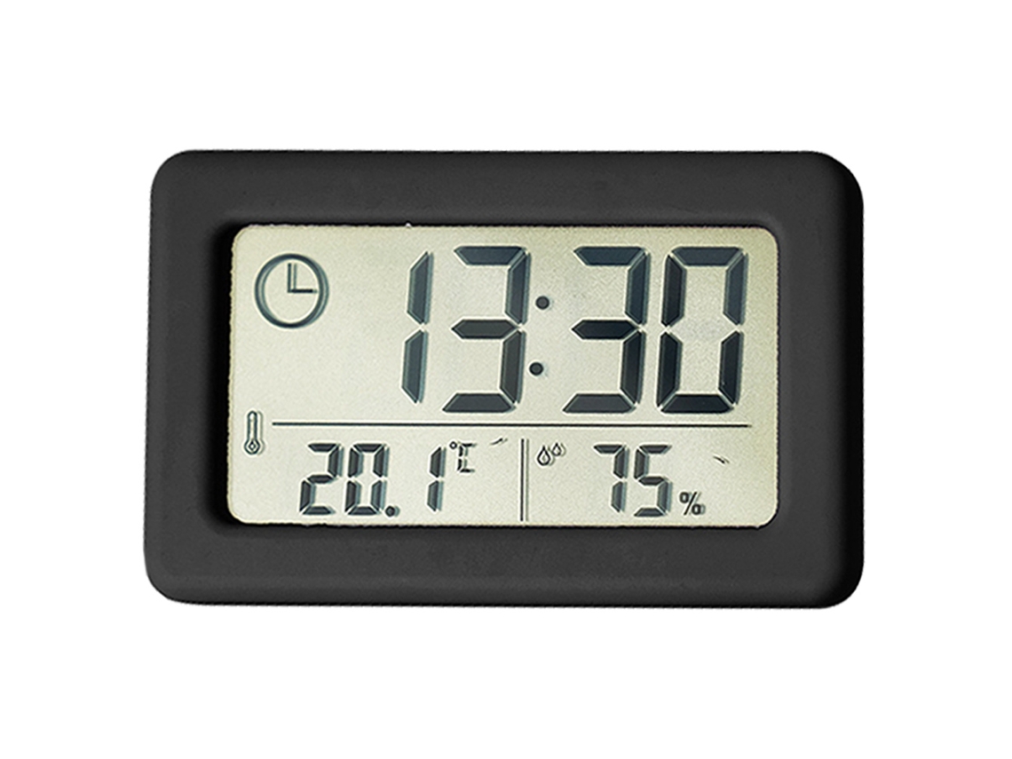 Relógio Simples Leve e Fino Relógio Eletrônico de Temperatura e Umidade Relógio Conveniente