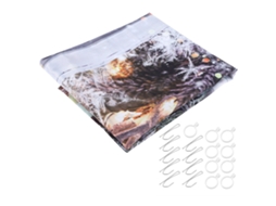 Laxiscreed Cortina Natal À Prova D'água Para Janelas, Decoração Festiva De Casa E Sala 150x166cm