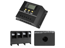 Lurelia Controlador Solar Dc12/24v 720/1440w 80a 24v 1440w Com Visor Lcd