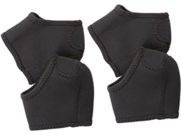 2 Pares De Protetores Calcanhar Para Sapatos, Pretos, Com Costura Reforçada, Absorvem A Vibração E Protegem O Calcanhar