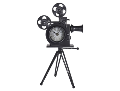 Metal Modelo de Câmera de Cinema Relógio de Mesa WELLHOME