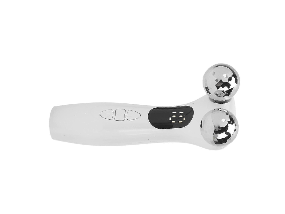 Massageador Facial 4d com Rolos para Lifting e Firmeza da Pele, Contorno Dos Olhos, Rosto Co Rpo GOKOCO (branco)