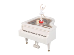 Caixa Musical Mecânica Piano com Bailarina Mini
