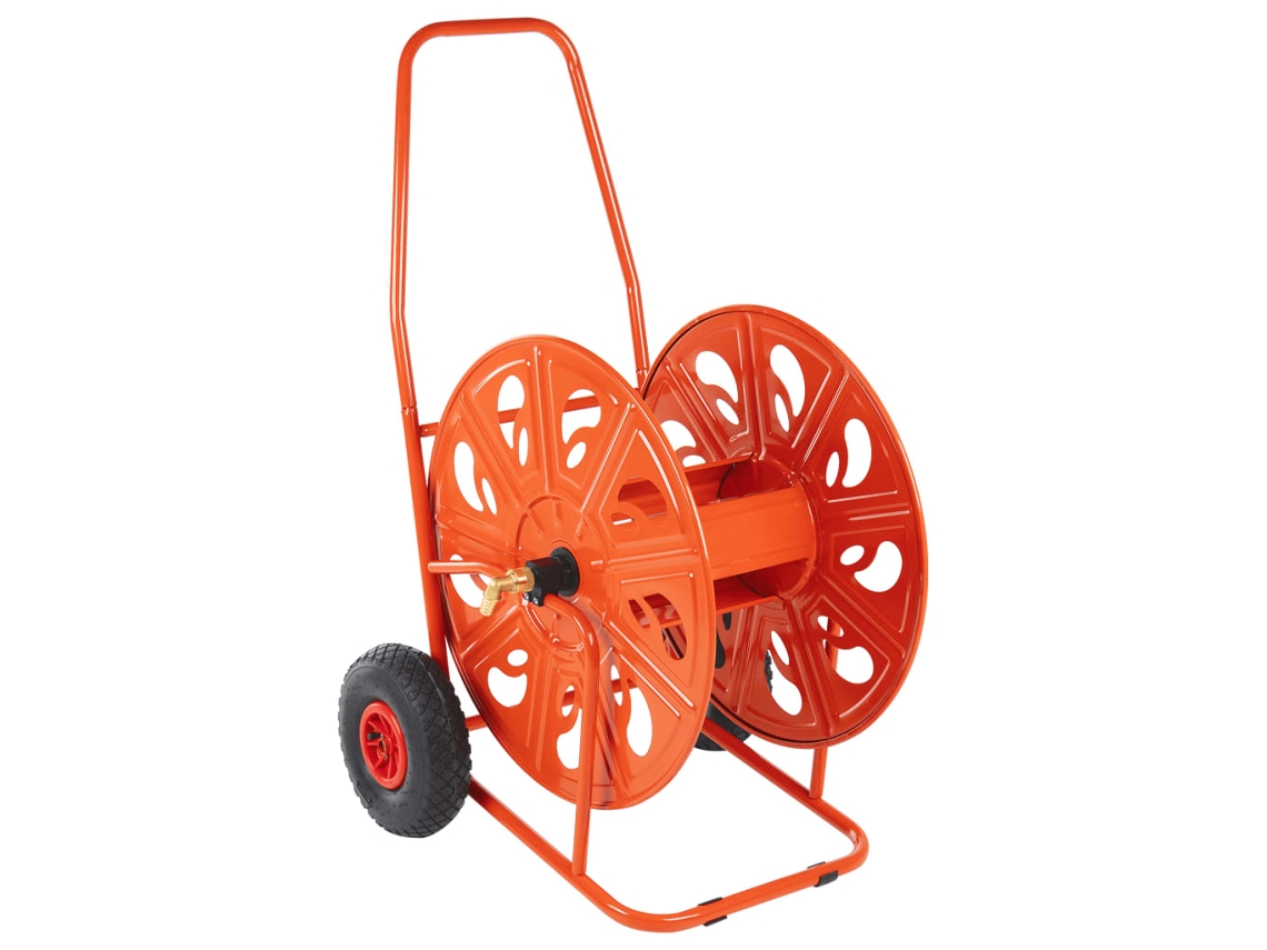 Hose Reel Cart, Hose Reel Carts Vidaxl Vermelho Aço