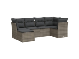 Garden Sofa Set, Garden Sofa Sets Vidaxl Cinzeto Rattan / Vime (n/a)