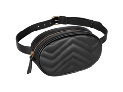 Bolsa de Cintura Impermeável de Couro Pu, Bandolera, Festa, Viagem | S/MARCA
