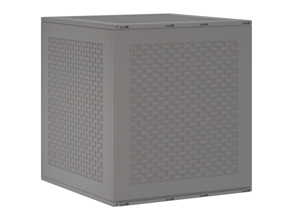 Conjunto 1 Armazenamento Ao Ar Livre Vidaxl Cinzento-claro Polipropileno (55 X 53 X 57 Cm)