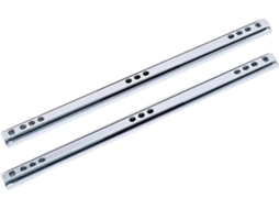 Corrediças Laterais De Extensão Total Para Gavetas, Trilho De 17mm Largura, Duas Seções, Corrediças De Esferas