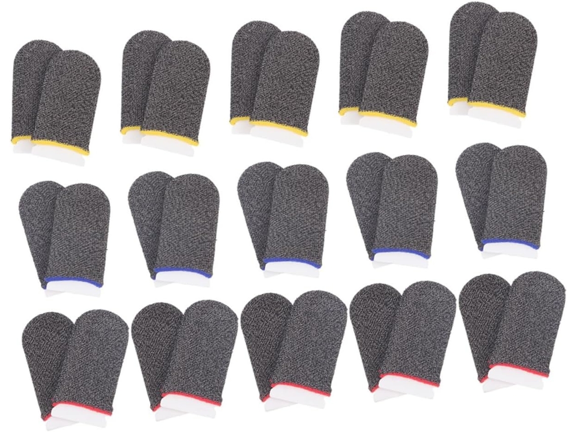 Lurelia Dedeiras Gaming Para Ecrã Tátil 18 Pares, Abs, Antiderrapante, Respirável, Sensível Ao Toque, Para Gaming Móvel E Ecrãs Táteis