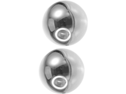 Globo de Vidro Fumê, Eletrogalvanizado, Ø120 Mm, G9, Decorativo Esférico para Pendurar, 2 Peças, Substituição SFUSHOS