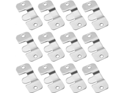 Soporte De Montagem Oculto, 12 Peças De Soporte De Cabeceira De Aço Inoxidável Com Ferragens Entrelacadas 43mm*19mm