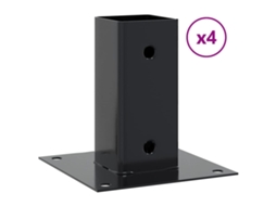 Post Base, Post Bases Vidaxl Antracite Aço (61 X 61 Mm)
