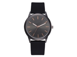 Lvpai Relógio de Pulso Feminino de Moda com Cinto de Silicone e Display Analógico (preto)